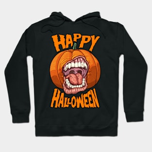 Happy Halloween, pumpkin, screaming Hoodie